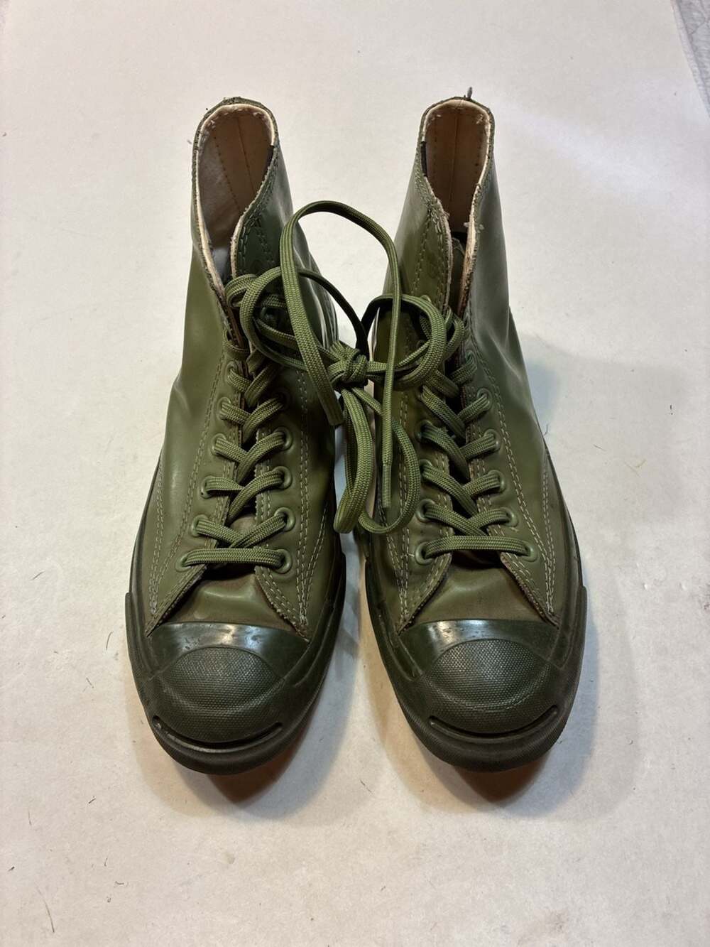 Converse Jack Purcell Signature Rubber High Top Fatigue Green